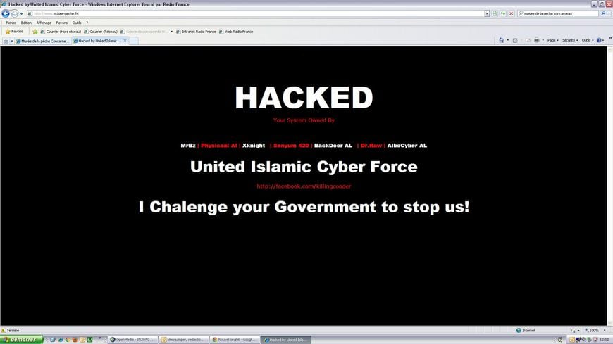 exemple de site hacké sécuriser son site internet wordpress