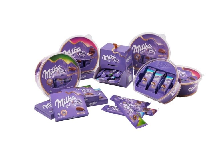 packaging Milka couleur entreprise packaging Milka couleur entreprise