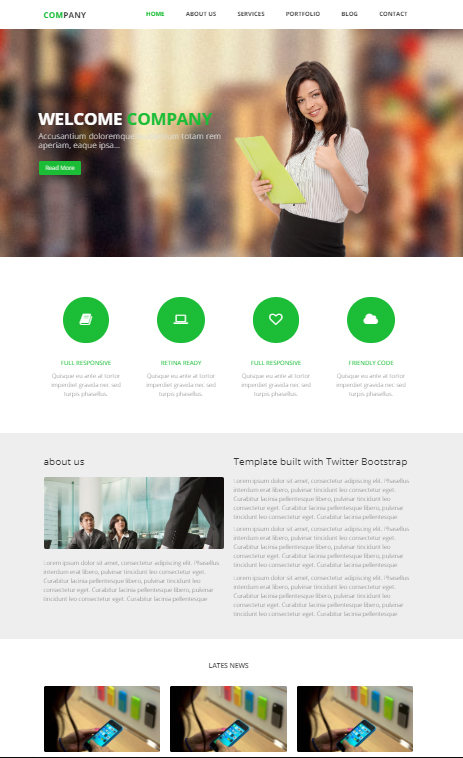 exemple site design épuré