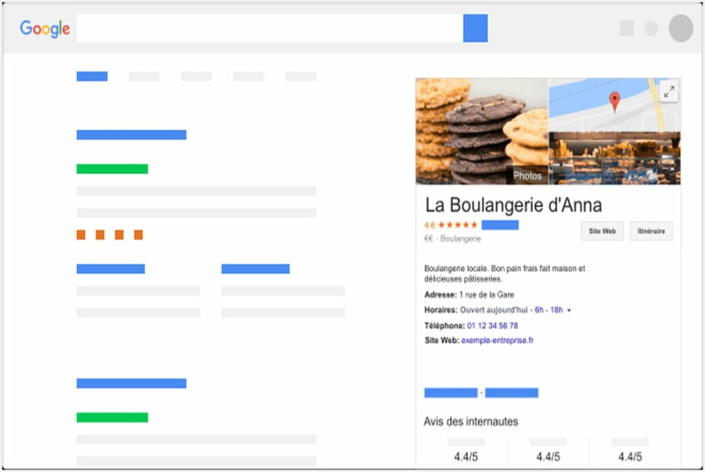 SEO local exemple de page google my business