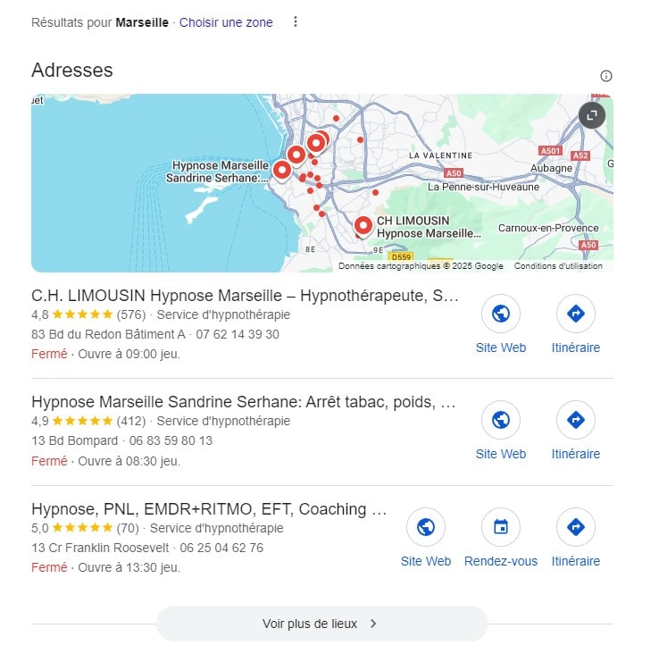 référencement local pour thérapeutes et praticiens bien-être