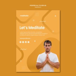 flyer méditation bien-être