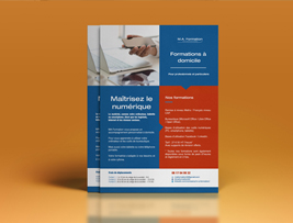 création de flyer cas client ma formation