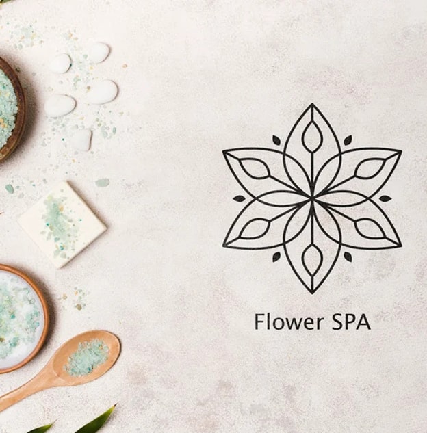 logo bien-être spirituel fleur de lotus création de logo
