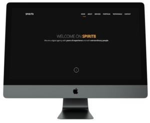 site web one page sur ordinateur appel création de site web pour thérapeute