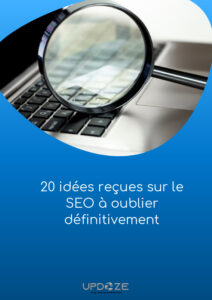 page 1 couverture ebook idées reçues du référencement naturel