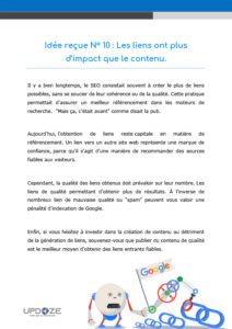 page 10 page des liens livre blanc référencement naturel