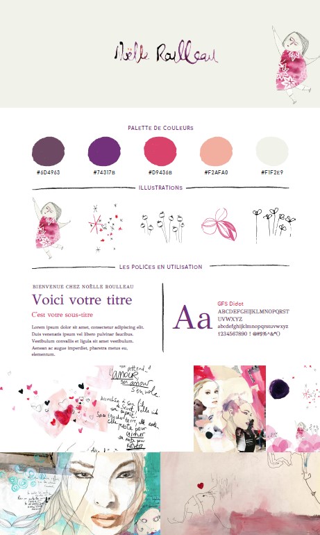 Exemple identité visuelle Exemple d'identité visuelle d'art thérapeute