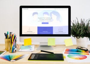 créer un site internet pour thérapeute bureau avec n ordinateur