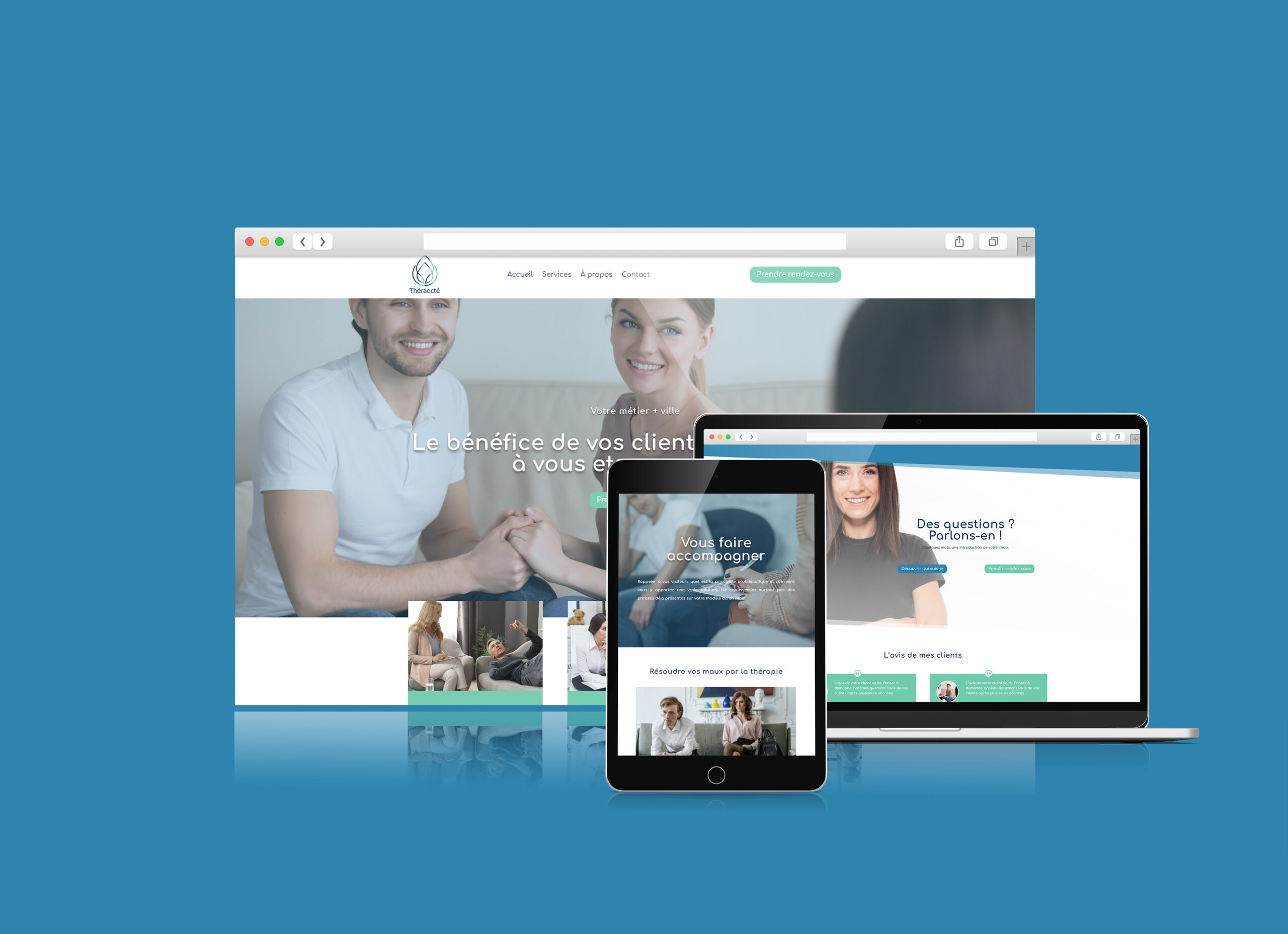 thème théraocté site clen en main pour thérapeute
