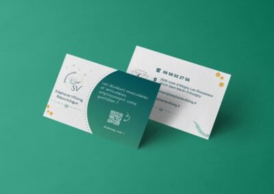 carte de visite pour thérapeute reboutologue